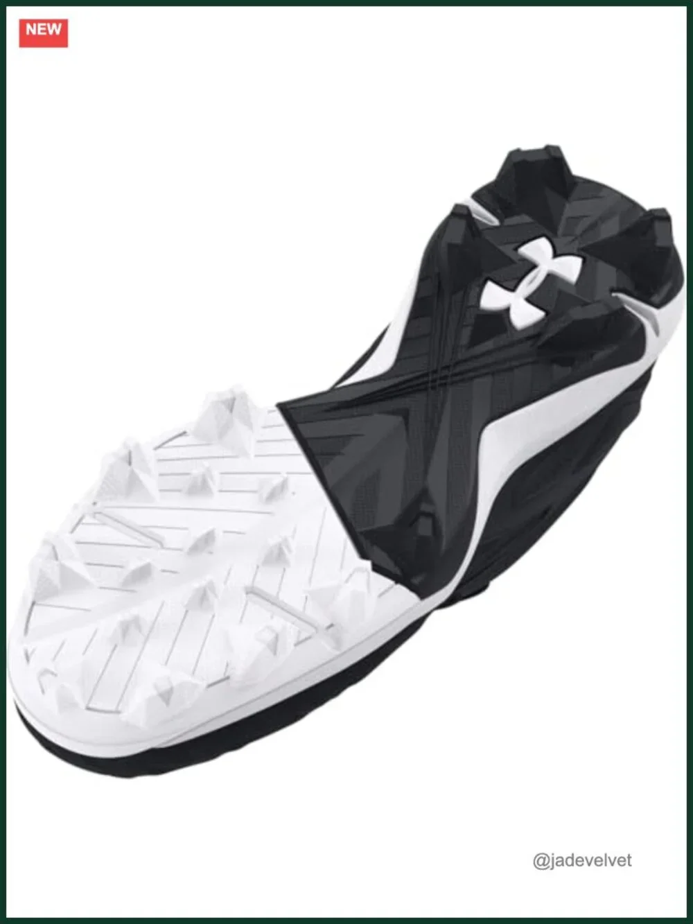 Boys Baseball Cleats - Lightweight Synthetic Leather Lace-Up Mid Top